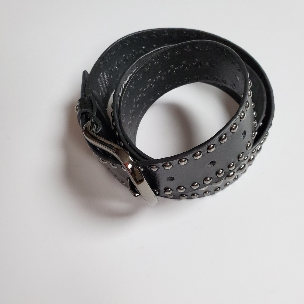 Black belt with pewter studs